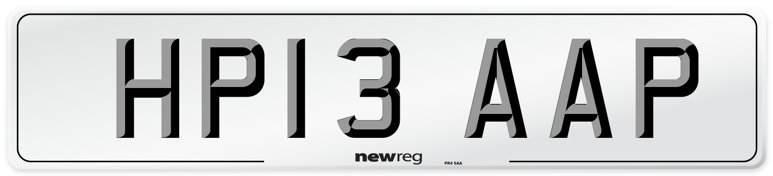 HP13 AAP Number Plate from New Reg